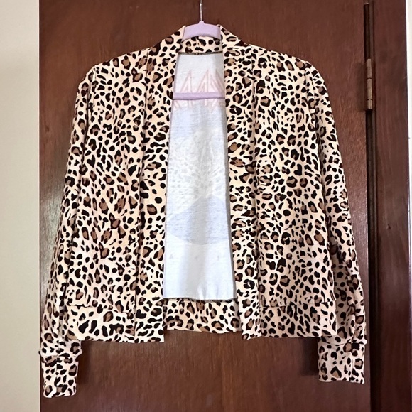 Def Leppard Animal up cycle cardigan handmade crop - Picture 4 of 4
